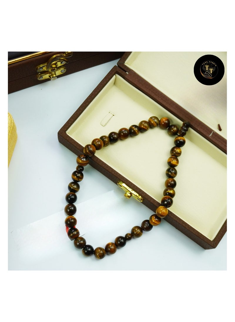 Generic - Gorgeous Tiger Eye Tasbih Prayer Beads - Elegant, High-Quality Material, Perfect for Muslim Prayer - Image 1