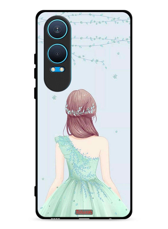 Tolwak OnePlus Nord CE4 Lite 5G Protective Case Cover Cute Girl In Floral Dress - Image 1