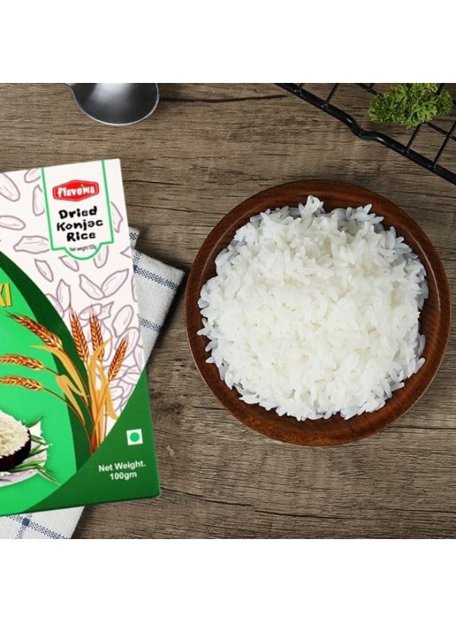 Flavoma Dried Shiraataki Konjac Rice, 100g - Ultra Low-carb, Keto-Friendly - Image 4