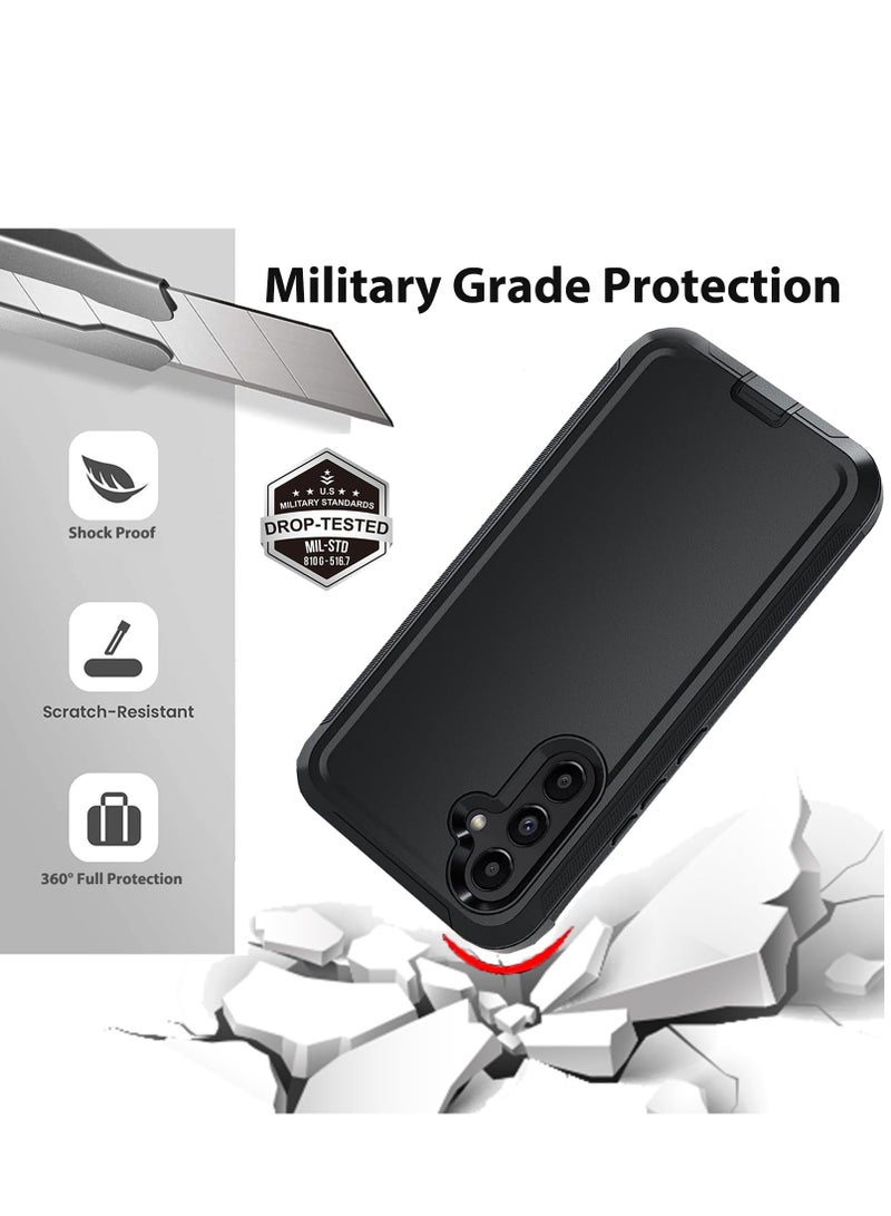 SYOSI Compatible for Samsung Galxay Z Fold 5 Case with Belt Clip Holster, Military Upgrade Protection, Shockproof Anti-Drop, Swivel Belt Clip Holster Case with Kickstand for Galaxy Z Fold 5(Black) - Image 3