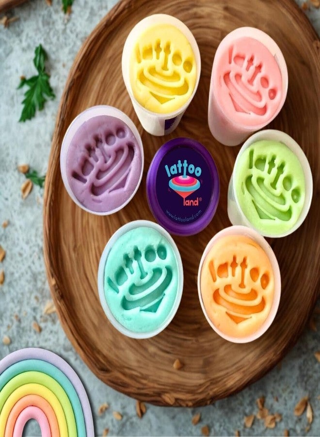 Lattooland Sensory Pastel Clay Dough for Kid | Non-Sticky, Non Toxic Playdough |100% Natural,Taste-Safe & Lab-Certified | Skin-Friendly & Child Safe Organic Clay | Preschool Learning Toy | Age 2+