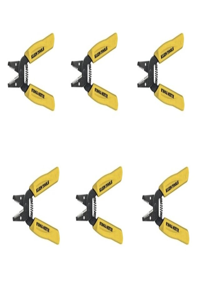 كلاين تولز أداة تجريد/قطع الأسلاك Klein Tools 11045، أصفر، سلك صلب 10-18 AWG، عبوة من 6 قطع - Image 1