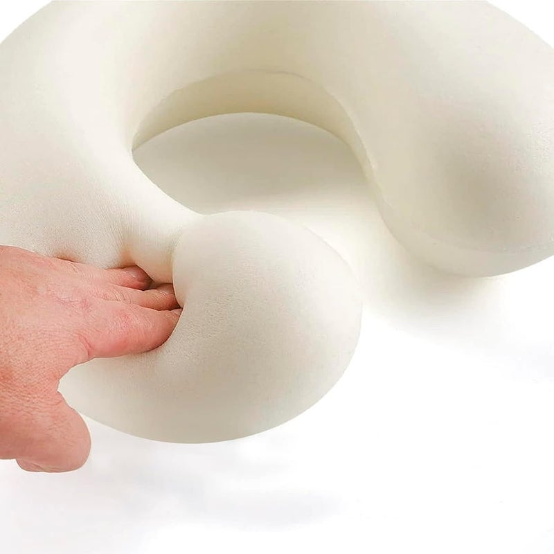 KASTWAVE Cute Cartoon U-shaped Travel Neck Pillow - Soft Memory Foam for Airplane, Train, Car, Home, and Office - Image 3