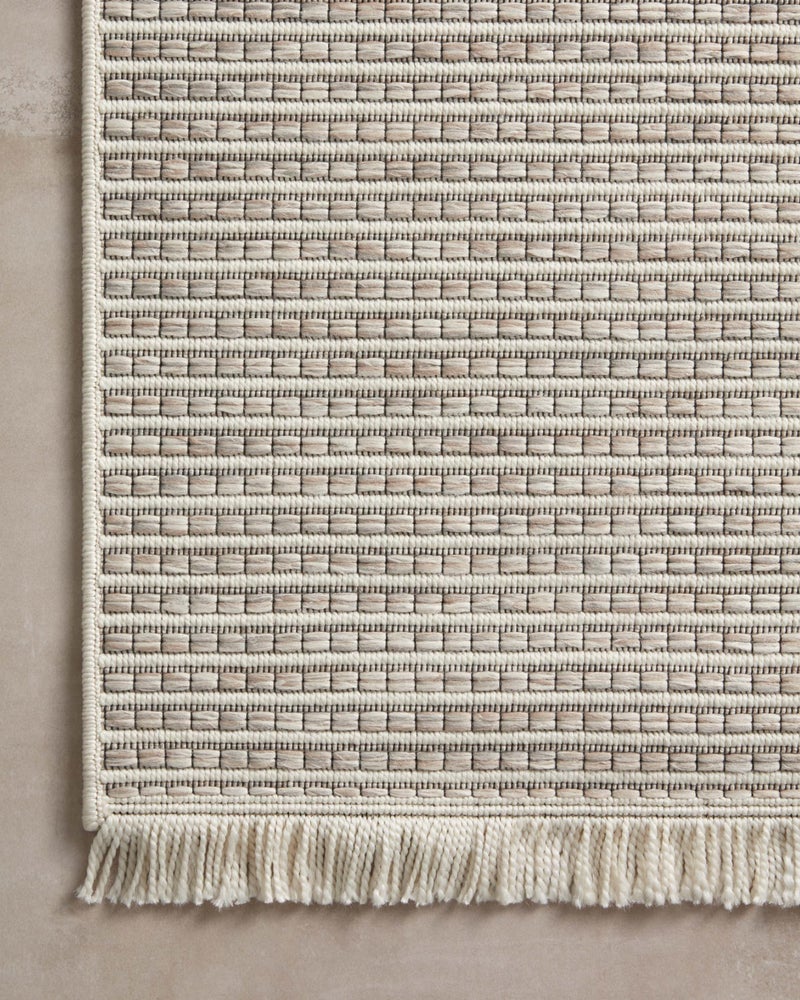 Loloi Amber Lewis Malibu Collection MAB-04 Beige/Dove 5'-1" x 7'-7" Area Rug - Image 5
