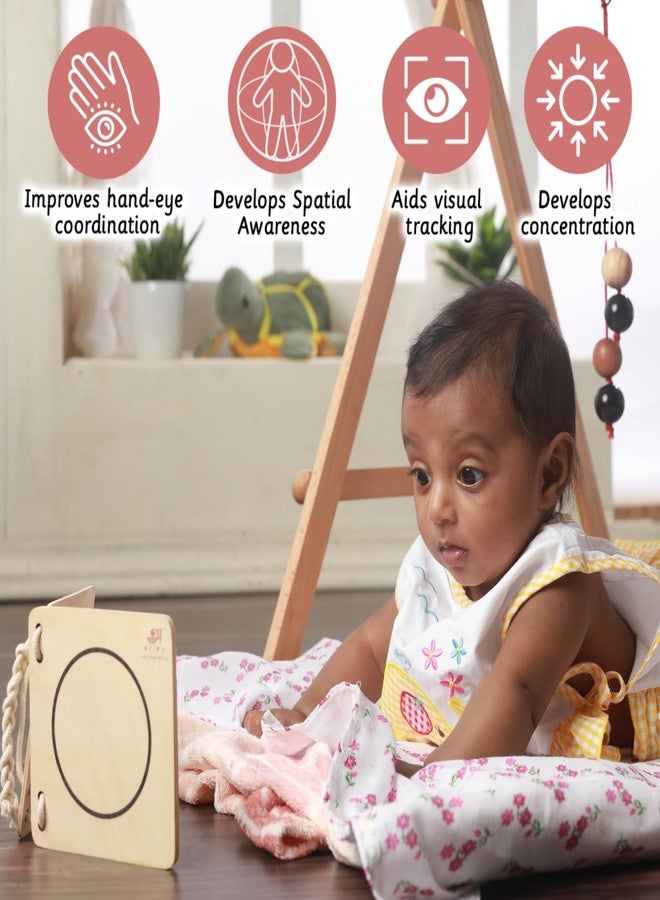 Ariro-Montessori Baby Floor Gym & Mobile | Play Gym | Helps Grasping, Cognitive Processing for New Borns Adjustable Heights and Safe Materials | Made with Neem & Beechwood - Image 3