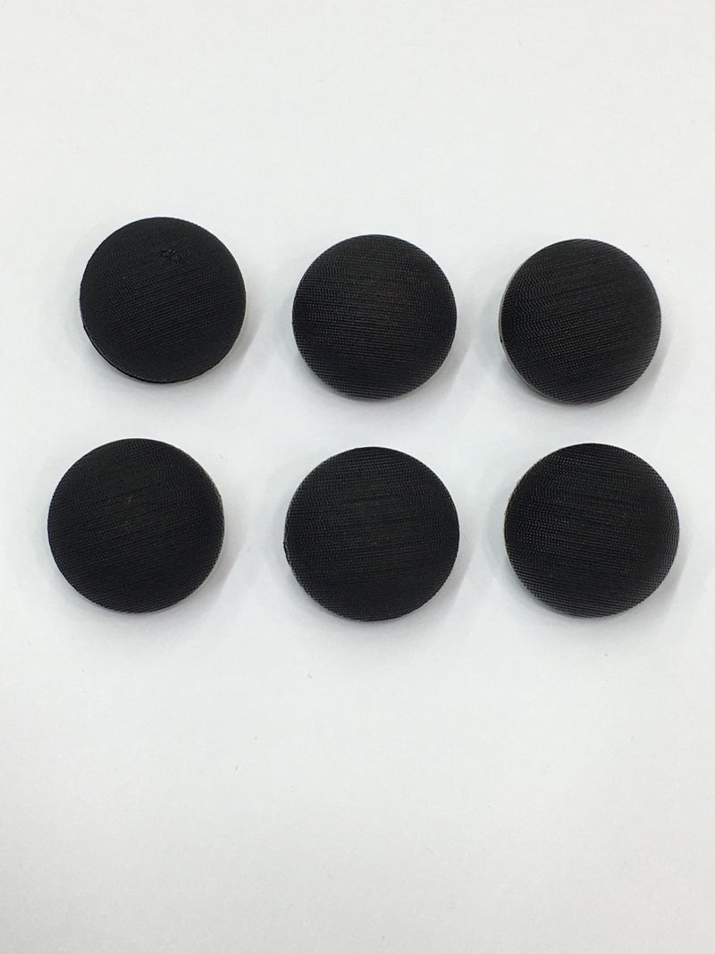 Karan Tuhafiye Karan Haberdashery Italian Matte Pearl Domed Model Jacket Cardigan Button Set 6 Piece Set Black - Image 1
