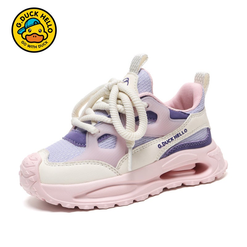 Children'S Shoes Girls 2025 Spring New Large Children'S Soft Sole Outdoor Sneaker Boys Shoes Casual Luminous Shoes Tide - Image 1