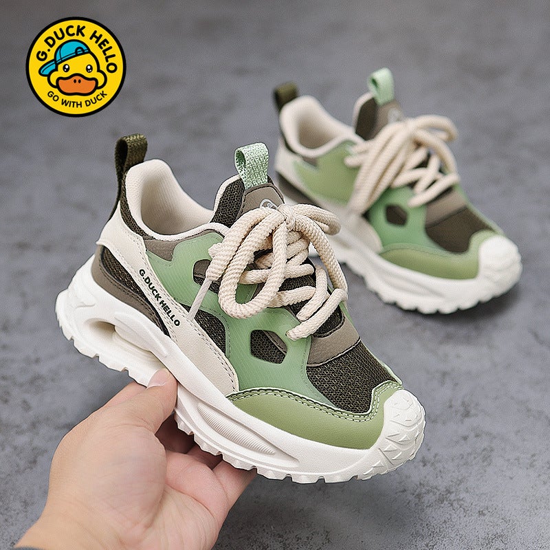 Children'S Shoes Girls 2025 Spring New Large Children'S Soft Sole Outdoor Sneaker Boys Shoes Casual Luminous Shoes Tide - Image 3