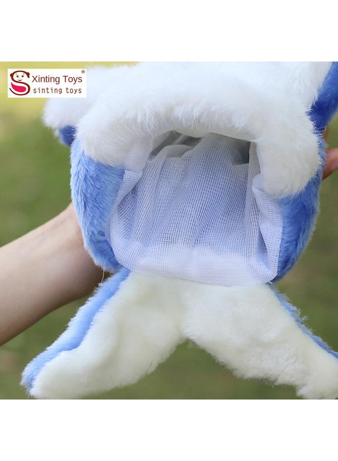 الأزرق جي دبليو لعبة القطيفة الجديدة الدمى العائلية التفاعلية بين الوالدين والطفل روضة الأطفال بين الوالدين والطفل لإرضاء الحيوانات البحرية الدلافين - Image 4