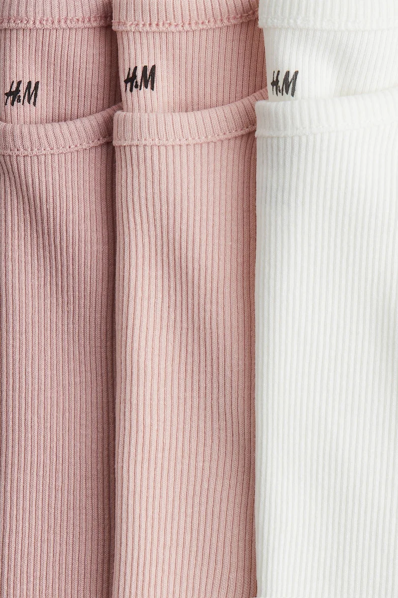 H&M 3-pack ribbed vest tops