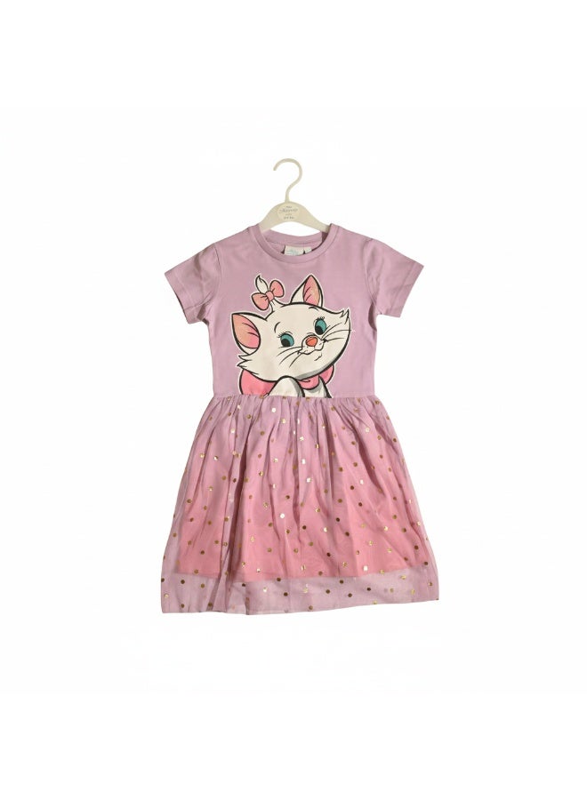 Disney MARIE THE CAT - GIRL'S TULLE DRESS 100% COTTON | MESH 100% POLYESTER| - Image 2