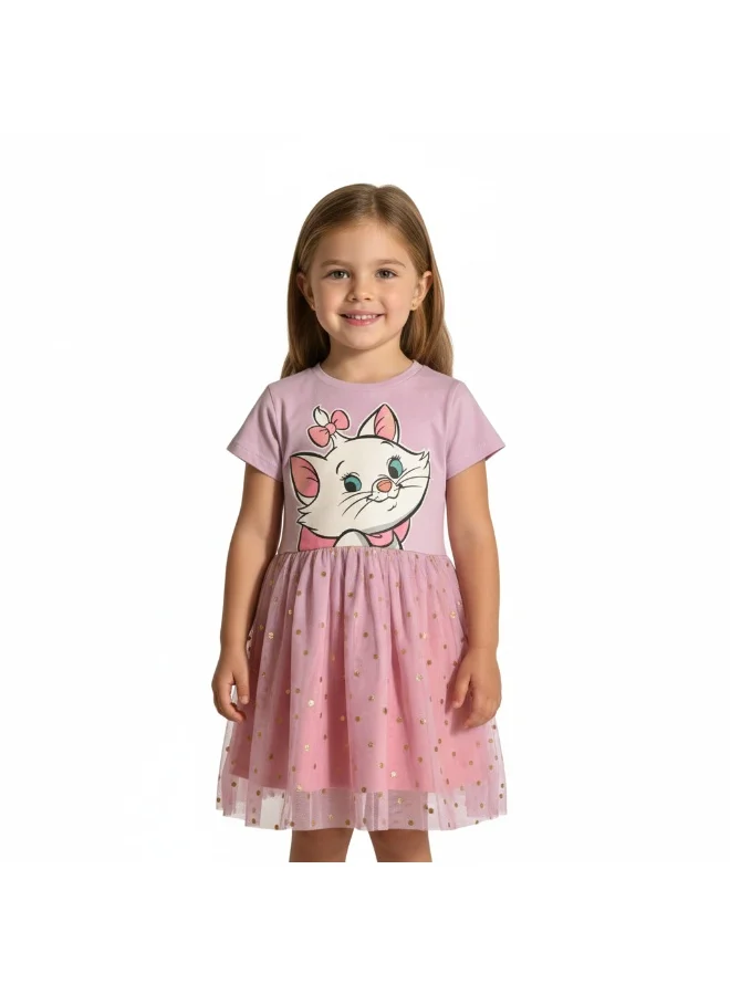 Disney MARIE THE CAT - GIRL'S TULLE DRESS 100% COTTON | MESH 100% POLYESTER|