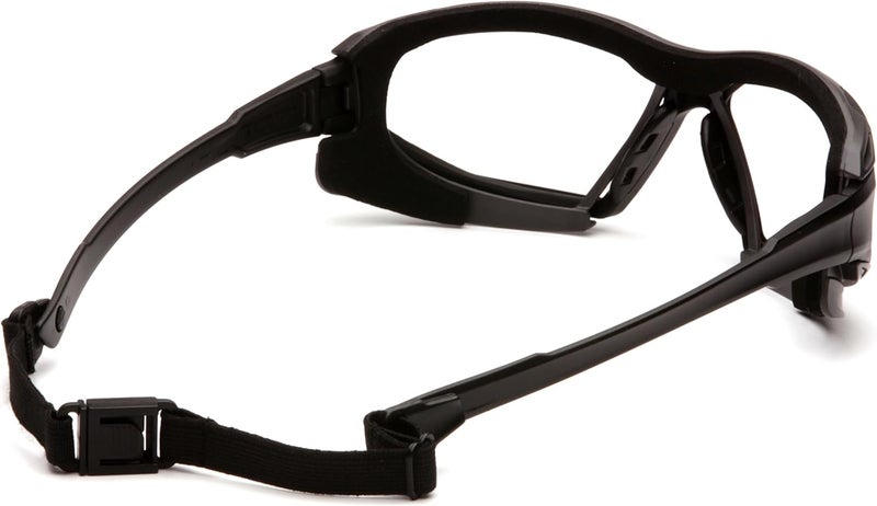 Pyramex Safety Highlander XP Eyewear with Clear Anti-Fog Lens and Black-Gray Frame - Image 4