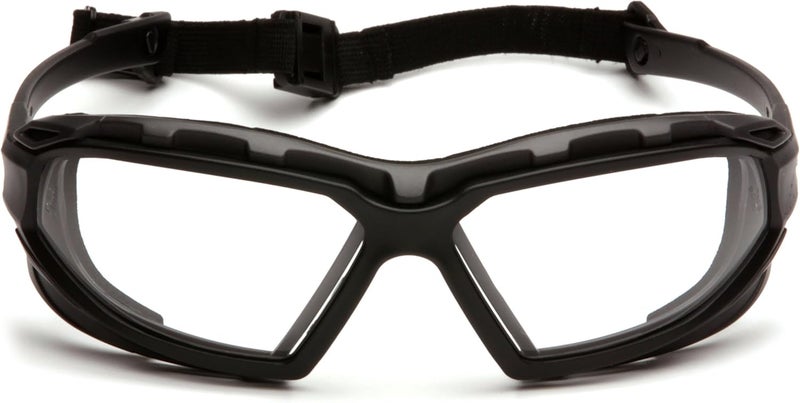 Pyramex Safety Highlander XP Eyewear with Clear Anti-Fog Lens and Black-Gray Frame - Image 2