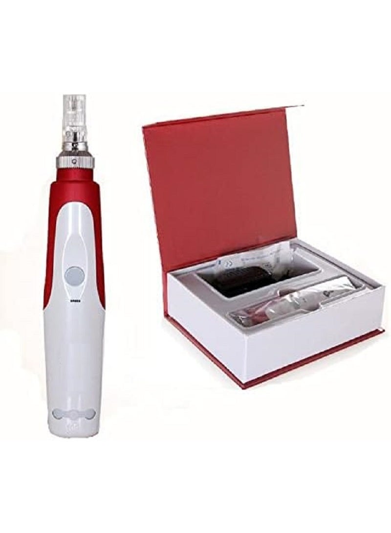 A professional microneedling derma pen for treating skin problems and stimulating collagen, available in multiple colors and with a comfortable design for home use. - Image 1