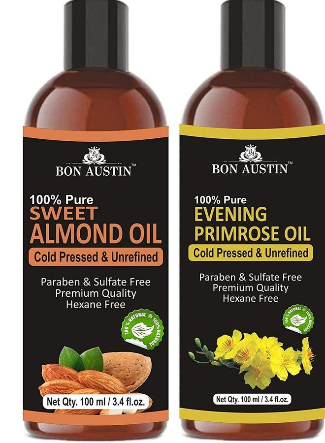 Bon Austin 100% Pure & Natural Sweet Almond Oil Badam Roghan & Evening Primrose Oil Combo pack of 2 bottles of 100 ml(200 ml) - Image 2