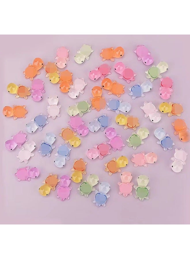 Loquat Luminous Little Turtle Resin Small Ornaments Cream Rubber Accessories DIY Turtle Stacking Music Car Ornaments Toy-Color:Glow-in-the-dark Small Turtle - Image 3