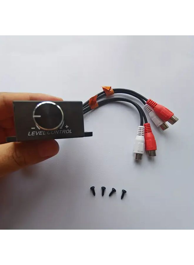 Car Audio Volume Control Dual Channel with RCA Input Output for Stereo Subwoofer Speakers - Image 2