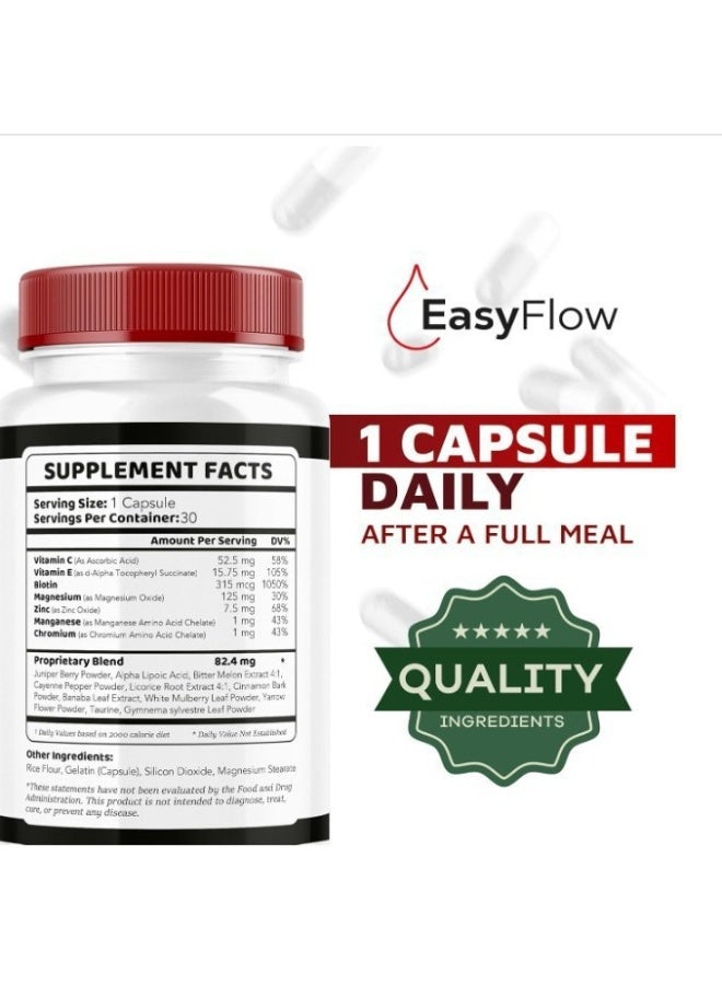 Easyflow (1 Pack) EasyFlow Glycogen – Easy Flow Capsule Cleaner, EasyFlow Pills, Advanced Formula for Overall Wellness, Easy Flow Glycogen Reviews, 60 Capsules - Image 4