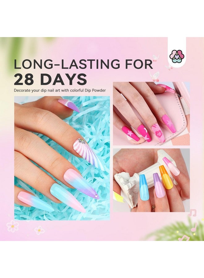 SAVILAND Dip Powder Nail Kit with Drill - 20 Colors Summer Dip Nails Powder Starter Kit with Everything Dip Powder Liquid Set Dipping System Base Top Coat Activator for Dip Manicure Art Salon DIY - Image 4