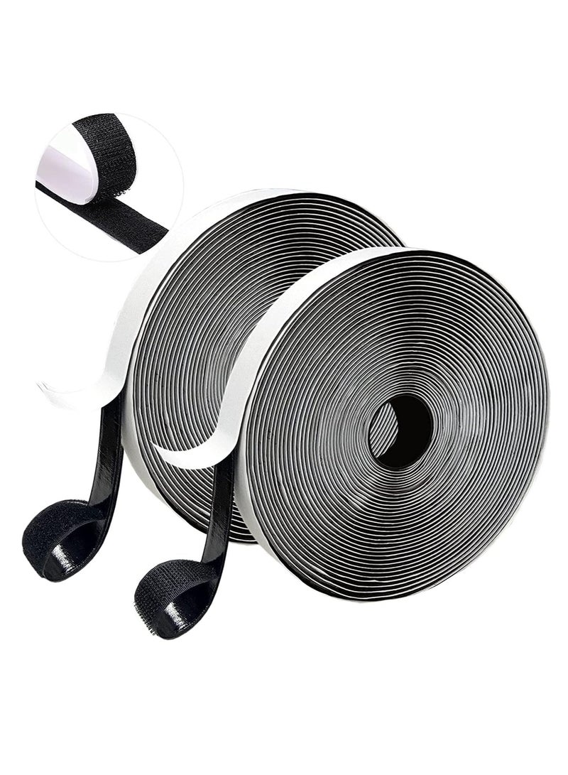 Generic 2 Rolls Self Adhesive Hook and Loop Tape 8M Mounting Adhesive Tape Double Side Sticky Strip for Installation Home Office - Image 2