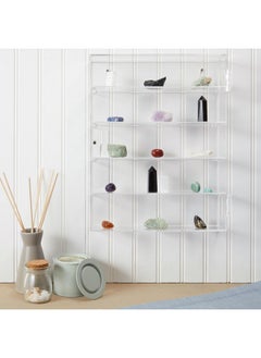 Juvale Acrylic Display Case With 5 Tiers For Collectibles Figures Rock Collection Wall Mountable (Clear Acrylic 14 In)  - Image 4