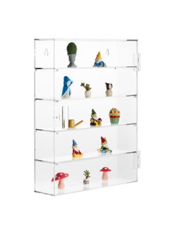 Juvale Acrylic Display Case With 5 Tiers For Collectibles Figures Rock Collection Wall Mountable (Clear Acrylic 14 In)  - Image 5