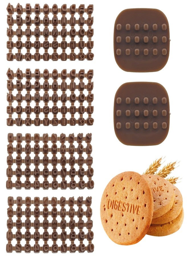 Capiant 2 Set Alphabet Number Symbols Cookie Cutters Set Polymer Clay Stamps for Clay Polymer Clays Tools Mini Alphabet Stamp Fondant Cookie Cake Impress Embosser Cutter-Stamp DIY Making Tools - Image 1
