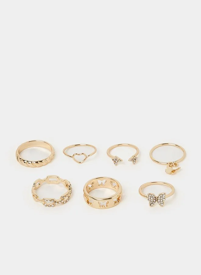 Styli Set of 7 - Butterfly Accent Rings