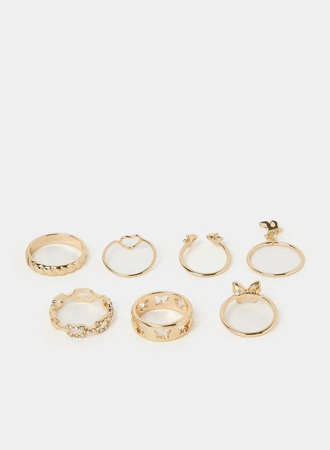 Styli Set of 7 - Butterfly Accent Rings