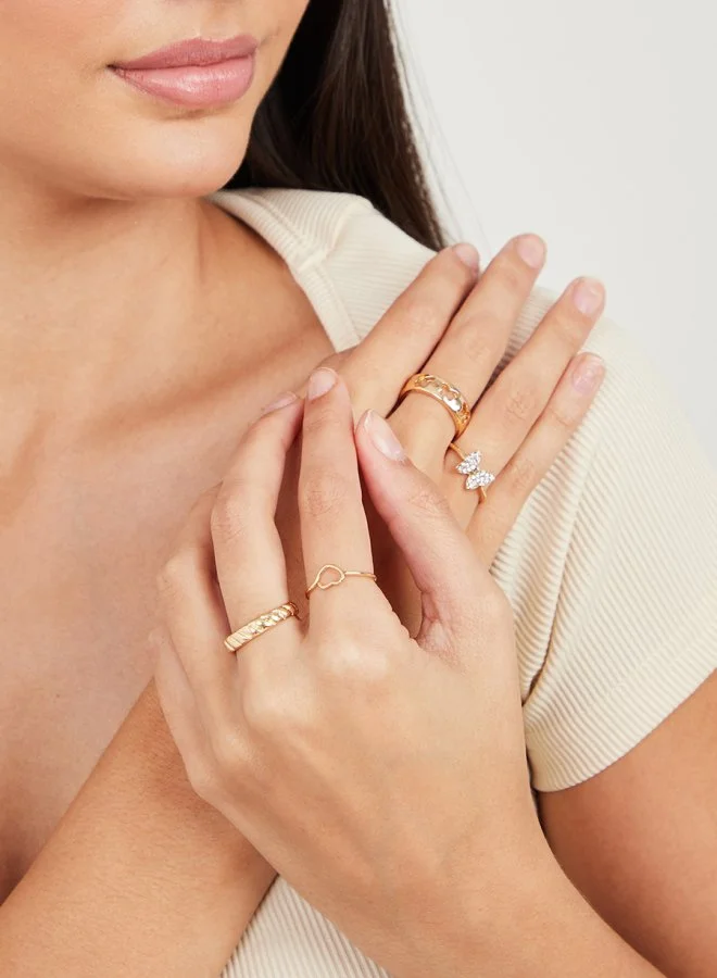 Styli Set of 7 - Butterfly Accent Rings