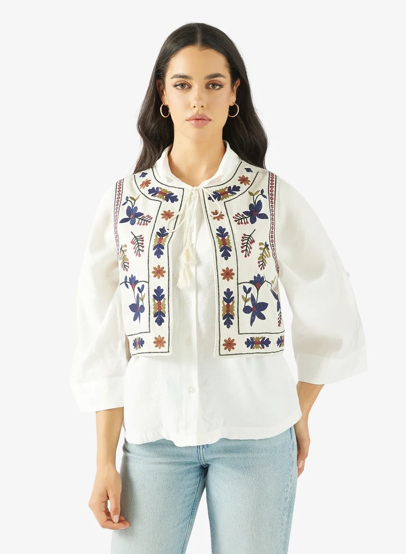 Ginger Boho Embroidered Vest