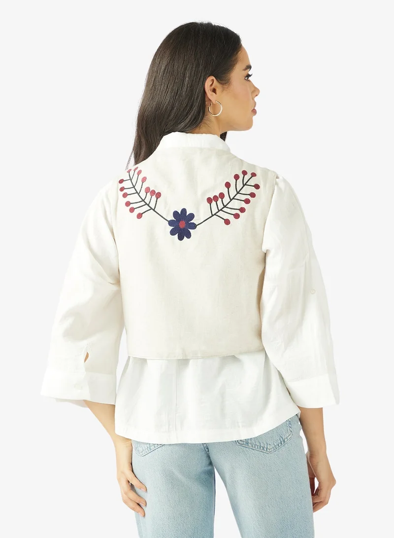 Ginger Boho Embroidered Vest