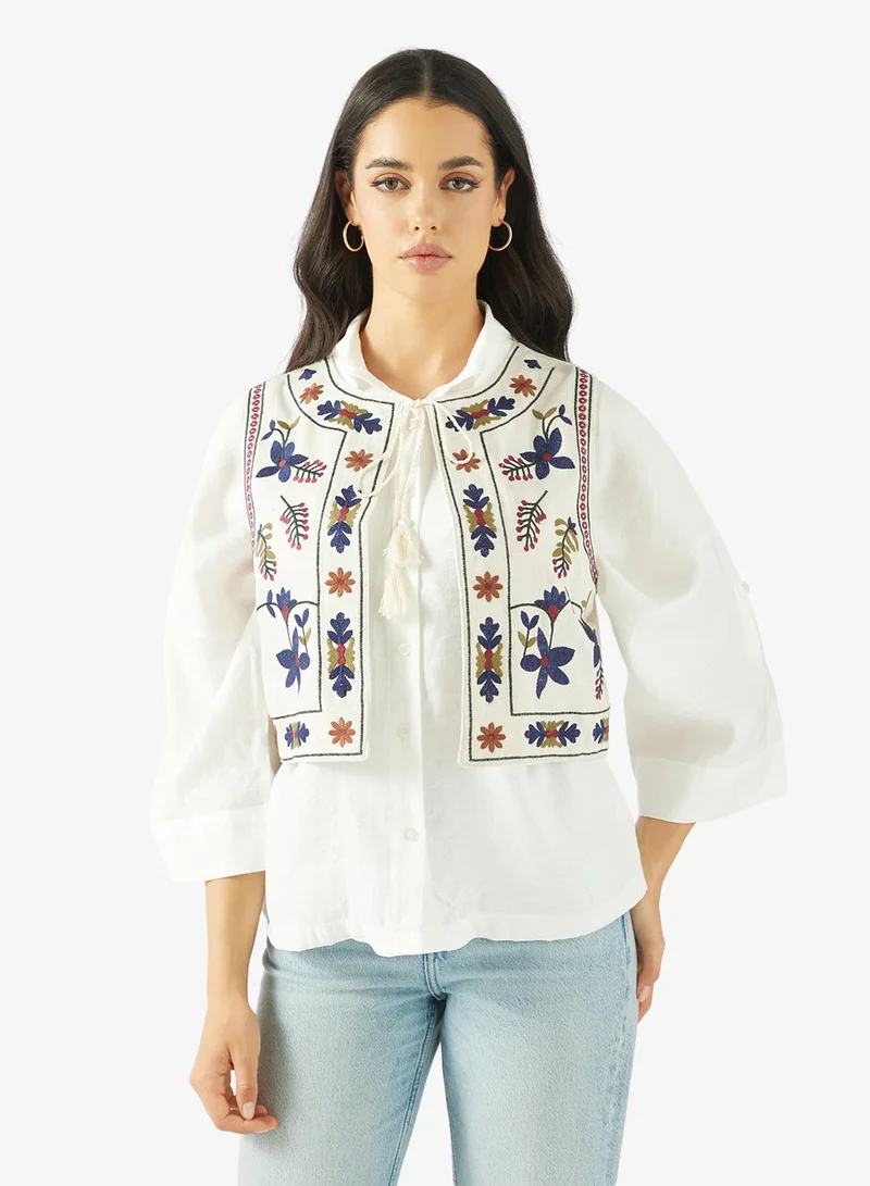 Ginger Boho Embroidered Vest