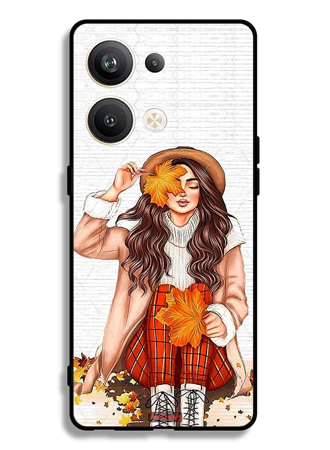 Tolwak Oppo Reno9 Pro Plus 5G Protective Case Cover Holding Autumn Leaves Art - Image 2