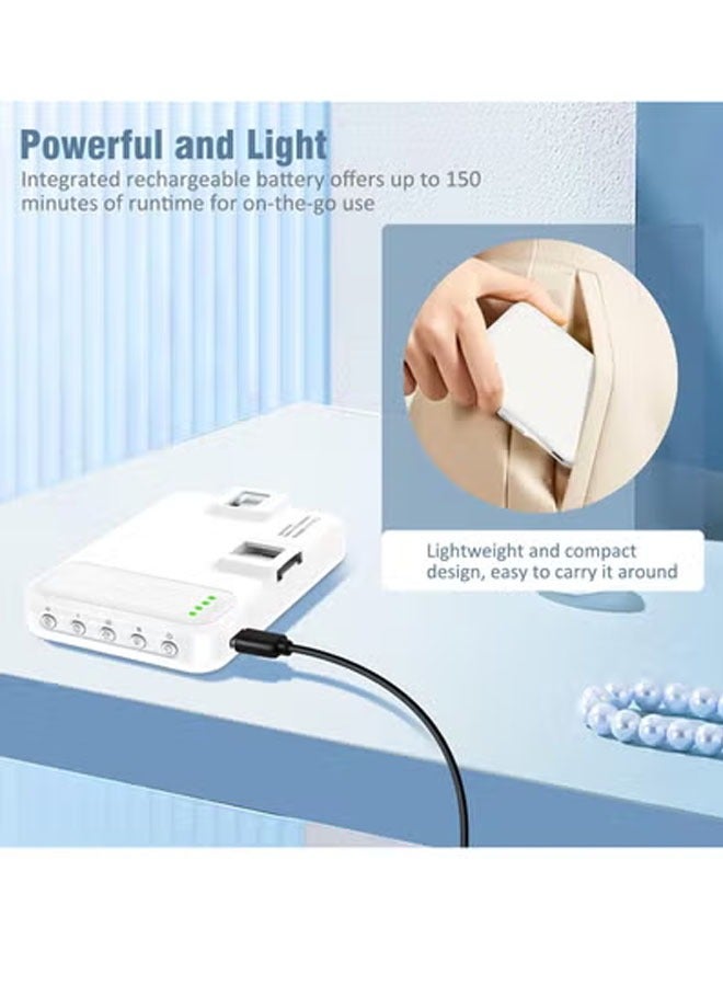 Bukela High-powered 60-LED rechargeable selfie light with front and back clips, 3 light modes and 10 brightness levels, perfect for makeup, selfies, vlogging, and video conferencing on smartphones, tablets, and laptops - Image 5