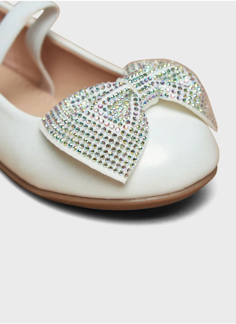 shoexpress Kids Bow Detail Ballerinas