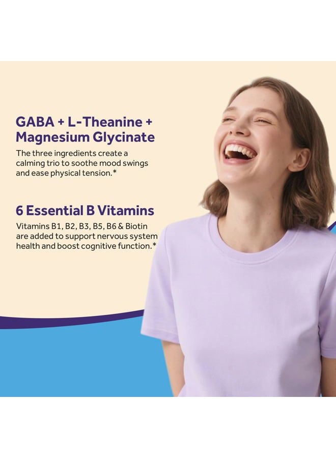 Doctor's Recipes GABA Magnesium Glycinate L-Theanine Supplement, GABA (Gamma-Aminobutyric Acid) 500mg, Vitamin B6, B1, B2, B3, B5, Biotin, Calm, Sleep, Relaxation, Mood Support, 90 Veggie Capsules - Image 4