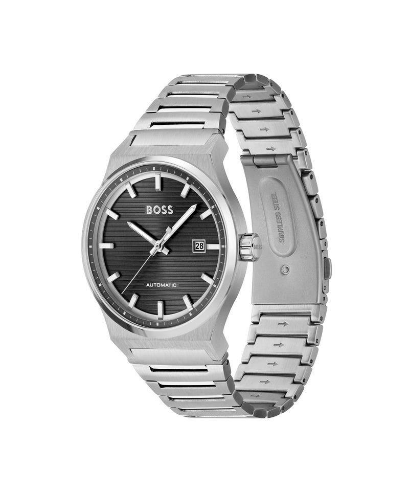 HUGO BOSS Round Automatic Men'S Stainless Steel Case  Watch - Image 1