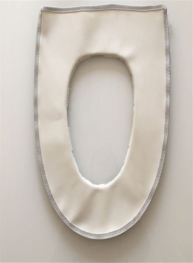 Vimeet Warm Toilet Seat Cover Washable Bathroom Closestool Pad Mat with Zipper - Image 4