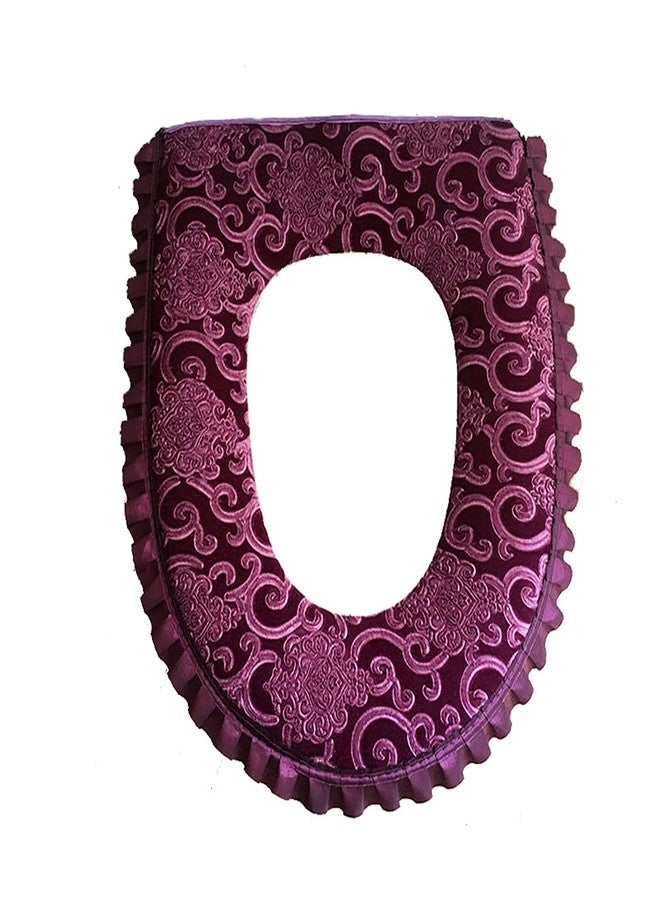 Vimeet Warm Toilet Seat Cover Washable Bathroom Closestool Pad Mat with Zipper - Image 1