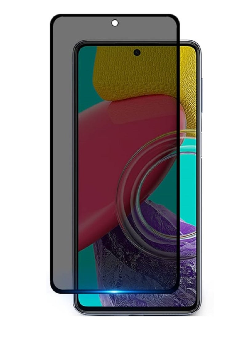 we3 Tempered Glass Screen Protector Anti-Spy Privacy Designed For Samsung Galaxy M53 Full Screen Coverage And Bubble Free - Image 1