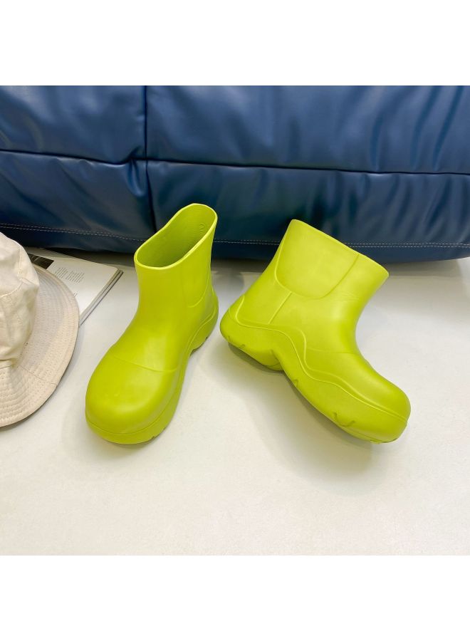 Internet Celebrity's Same Style Rain Boots, New Short Boots, Lightweight Thick-soled Rubber Shoes For Students In Rainy Days, Waterproof, Non-slip, Wear-resistant Outdoor Water Shoes