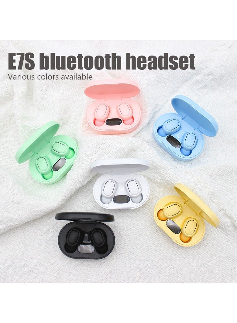 general Smart Earbuds E7S TWS Bluetooth Headphones Mini Earphones with LED Power Display, Built-in High-Definition Microphone, Intelligent Noise Reduction, HiFi Sound Quality, Deep Bass, Smart Touch Control - Image 2