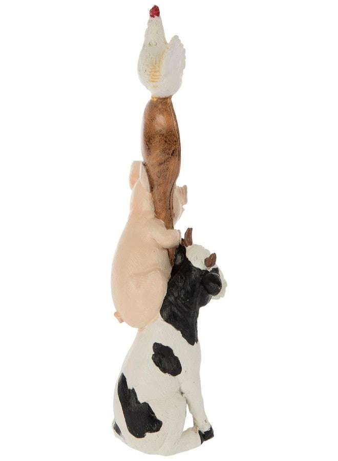 Hobby Lobby Farm Animal Kitchen Figurines, Farmyard Friends, Home Kitchen Coffee Bar Office Decor (Cow, Pig & Chick Spoon) - Image 3