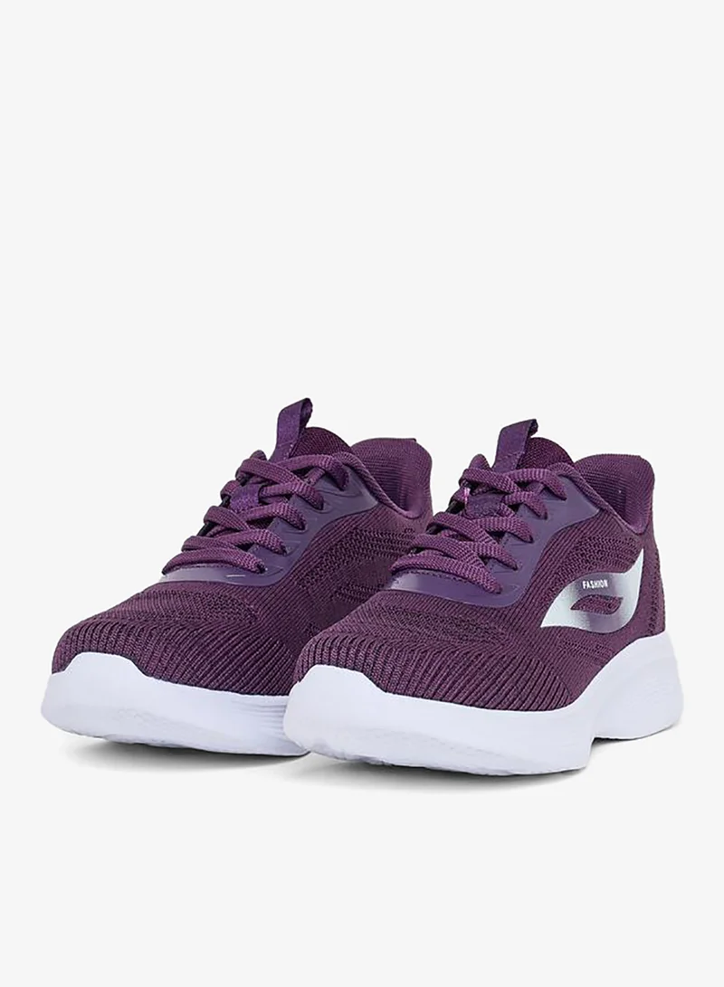 Styli Active Fashion Logo Print Lace Up Sneakers