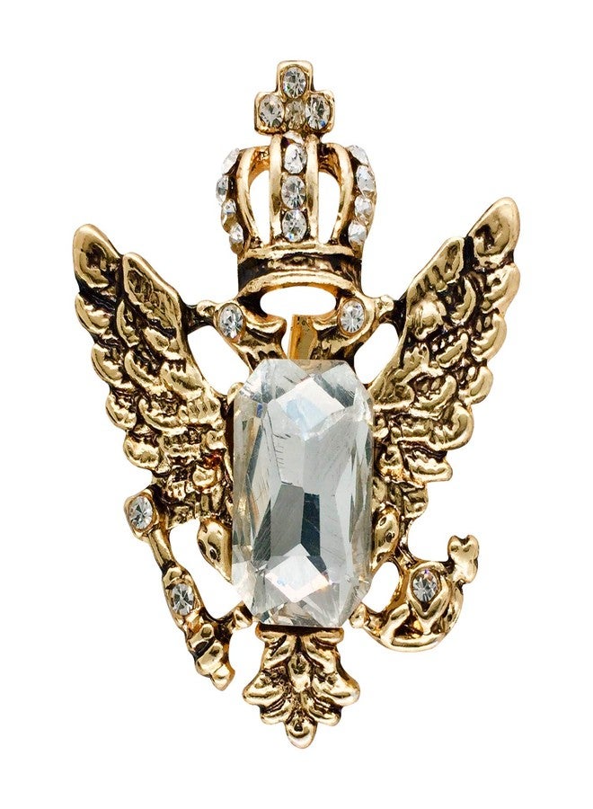 FURE Vintage Crown Wing Brooch (Antic Giolden) for Men & Women - Image 2