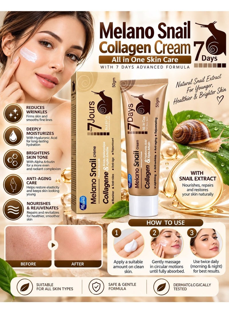 Melano Pharma Melano Snail Cream Advanced Formula 50 grams - Image 2