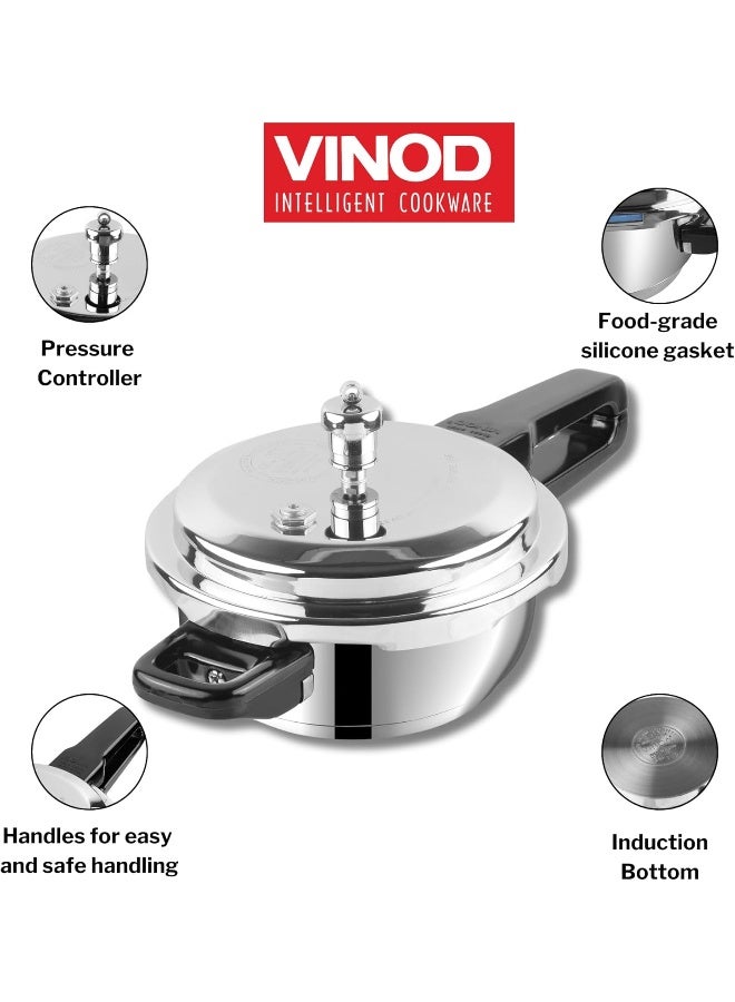 Vinod Deep Pan Pressure Cooker with Lid - 6 Litres Jumbo - Image 4