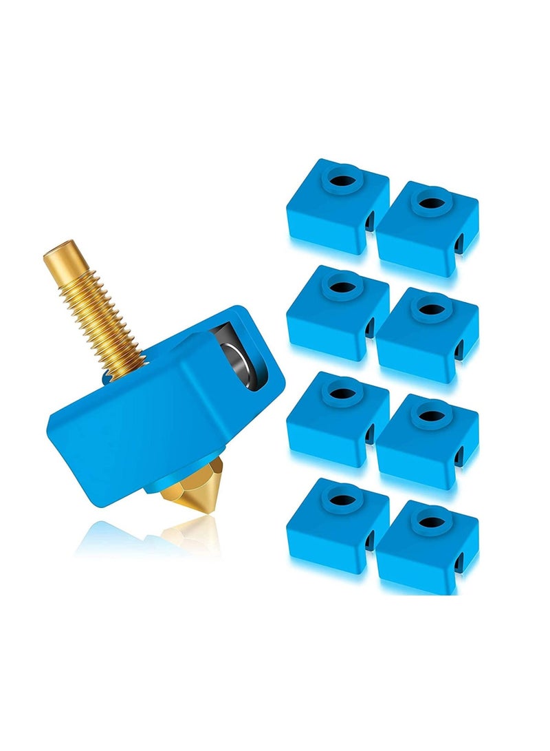 41PCS 3D Printer Parts Accessories Tool Set Nozzles Cleaner Kit with E3D Brass Nozzles, Cleaning Needles Tweezers, Heater block and Cover,Teflon Tube Throat for Ender 3 5 - Image 3